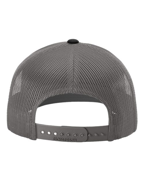 Black mesh cap on a white background, richardson 112.