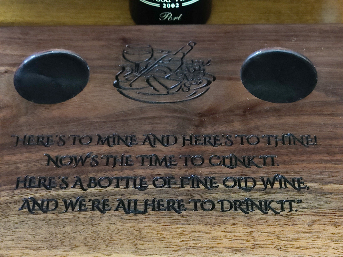 Live Edge Black Walnut Wine Tasting and Charcuterie Tray