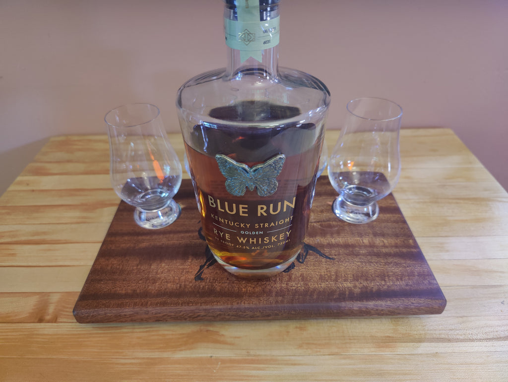 Engraved Celtic Bull Whisky Tasting Flight, sized for Glencairn Glasses