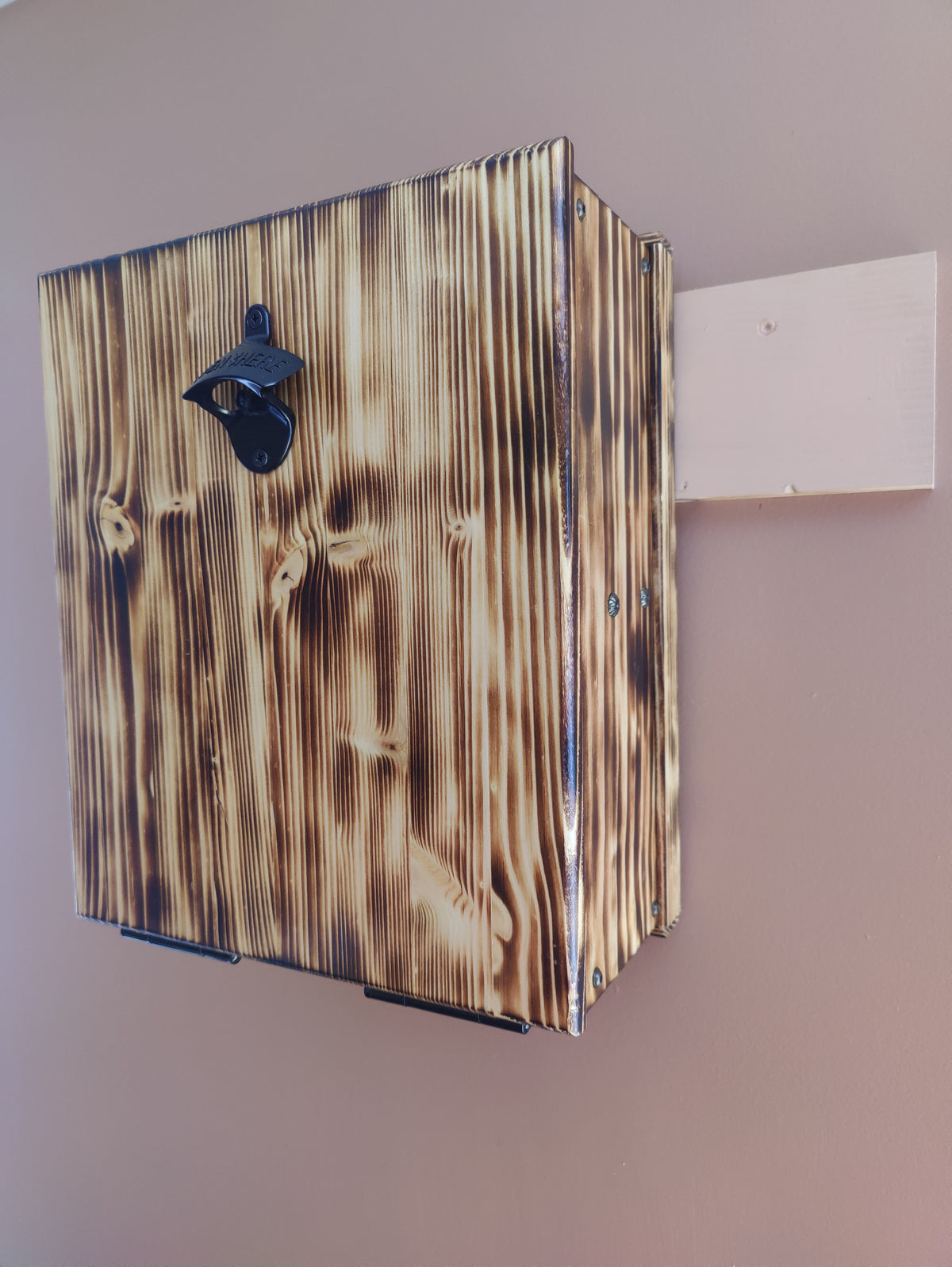 Murphy Bar Liquor Cabinet - Wall-Mounted, Fold-Out | Perfect for Small Spaces, Man Caves & Pool Rooms
