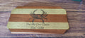 Handcrafted Honduran Mahogany & Myrtle Cutting with Maryland Crab Design