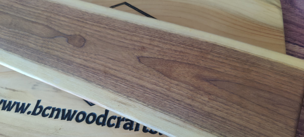Live Edge Black Walnut Serving Tray - Charcuterie Board & Centerpiece