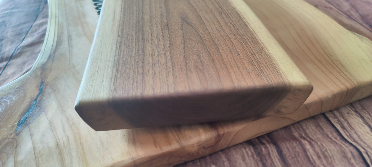 Live Edge Black Walnut Serving Tray - Charcuterie Board & Centerpiece