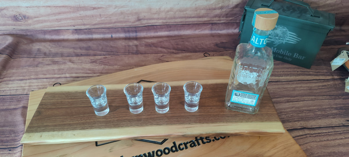 Live Edge Black Walnut Serving Tray - Charcuterie Board & Centerpiece