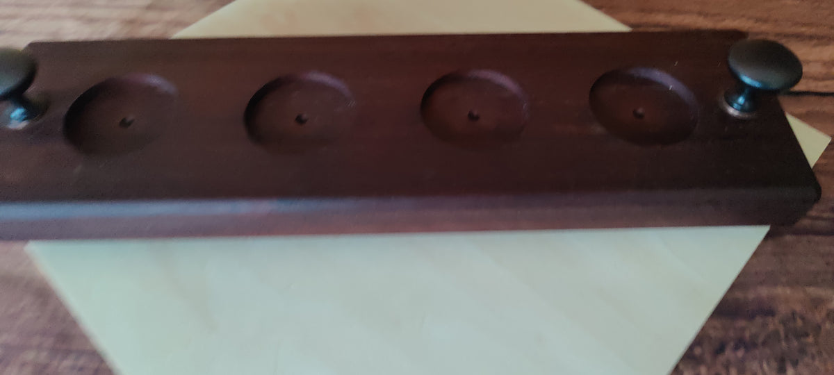 Padauk Wood Whiskey Tasting Flight Board