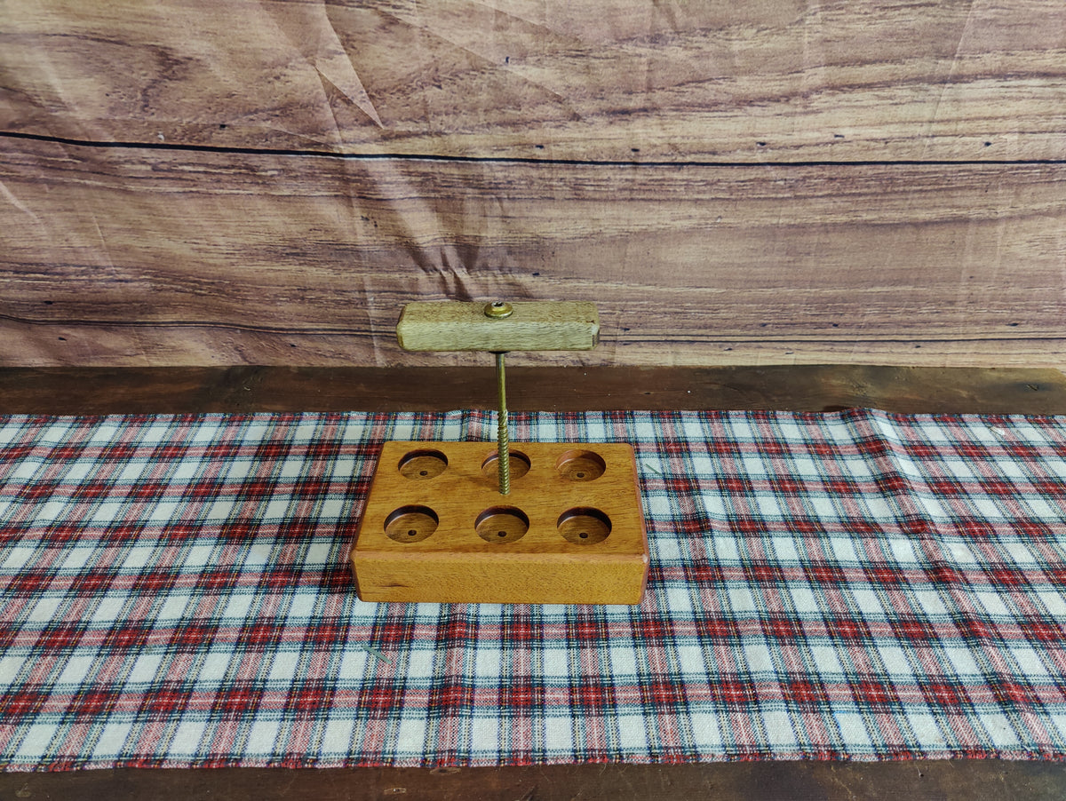 Honduran Mahogany Whiskey Tasting Flight Set - Handmade Carrier with Elegant Wood Finish