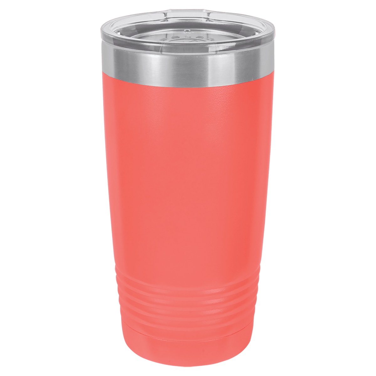 Red tumbler with a silver lid on a transparent background, polar camel.