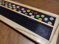 Resin-Encased Beer Cap Bar Rail Tray with Non-Slip Mat - Showcase Glasses and Bottles in Style
