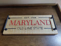 Engraved Maryland Theme Serving Tray with Handles - Charcuterie Table Center Piece Old Line State Theme