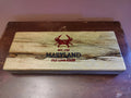 Maryland Crab Charcuterie Tray made from Black Limba - Table Centerpiece